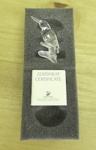 Swarovski crystal kingfisher - swarovski,