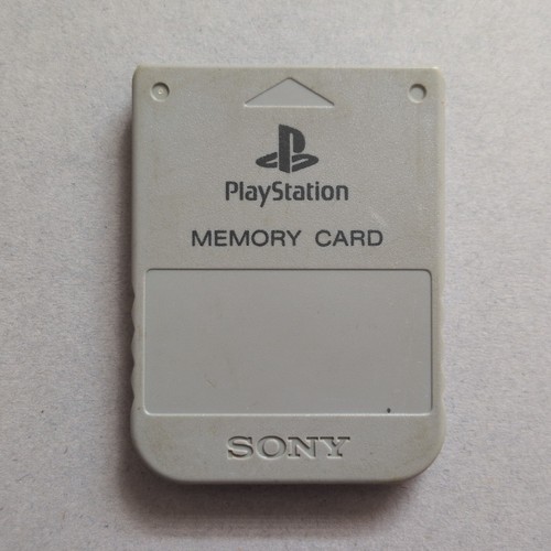 Ps1 memory card grey official - memory,