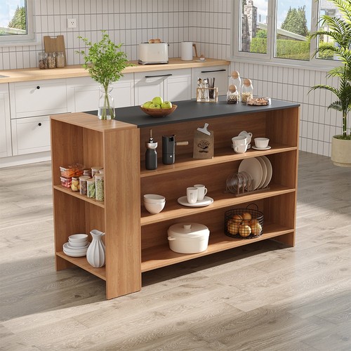 Kitchen island with 5 open - kitchen,
