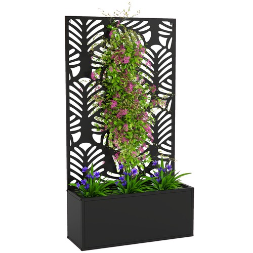Outsunny metal raised garden - metal,