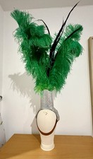 Green Vintage Ostrich Feather