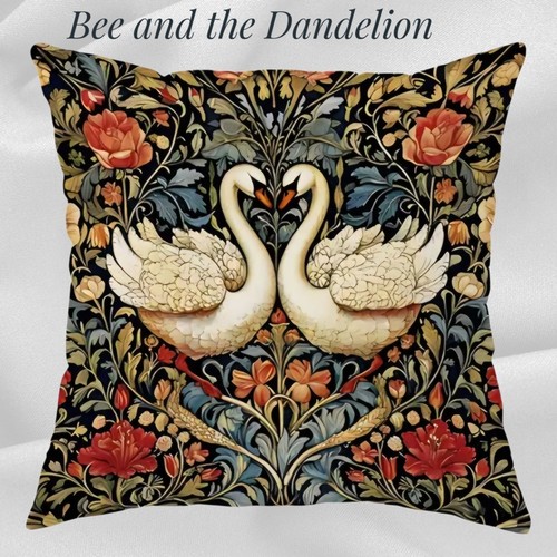 William morris inspired swans - morris,