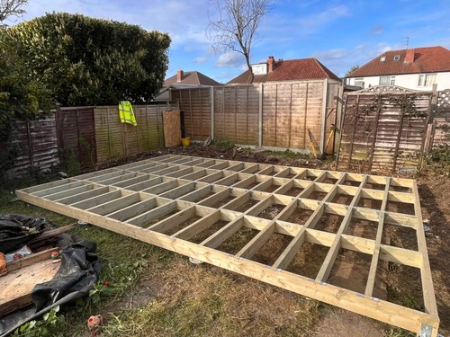 Shed garden room - base,, 3m