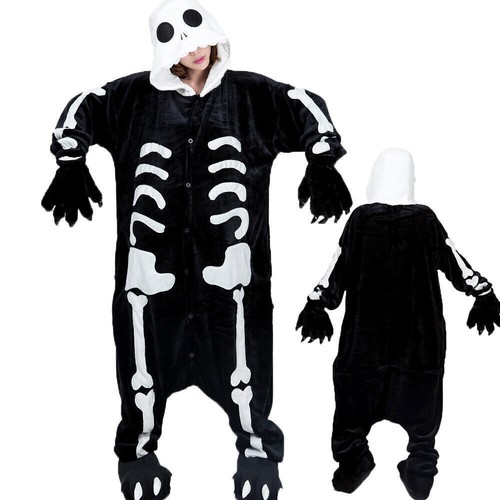 Adult kids skeleton pajamas - skeleton,