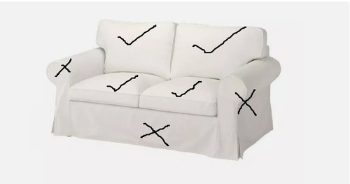 Used ikea ektorp cushion - used,