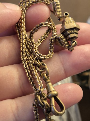 Antique victorian watch chain - antique,
