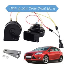 125db Loud Waterproof 410/510Hz 12V Dual Tone Snail Horn For Ford Focus MK3