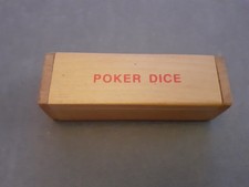 🎲 Poker Dice Wooden Case By