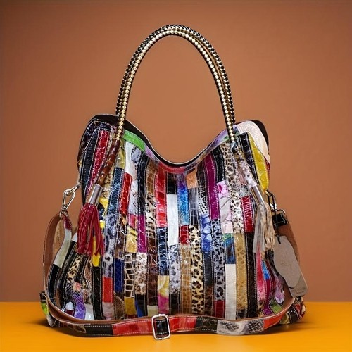 Genuine leather tote bag - tote, women