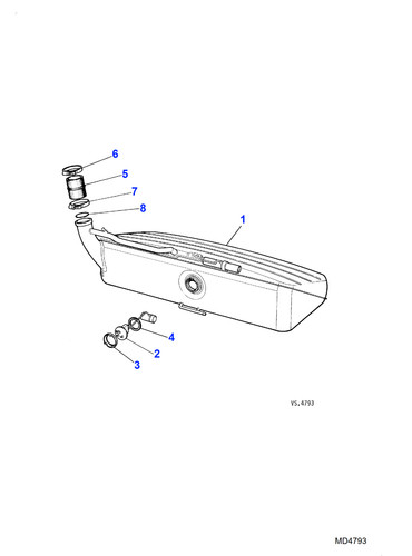 Jaguar genuine filler ring - genuine, o