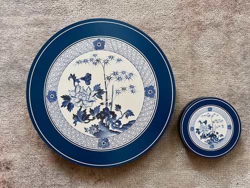 Pimpernel round blue bamboo - round,