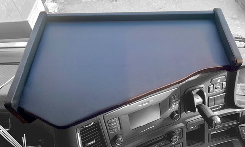 Black wooden center dashboard - black,