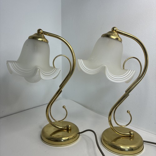 Vintage brass table - vintage, pair