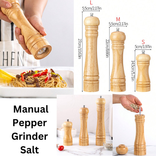 Oak wooden manual - wooden, pepper