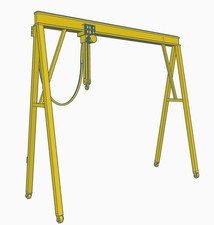 1t Gantry Crane Engine Shed