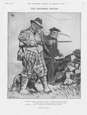 GROUSE SHOOTING Comic - Vintage Print1929 by Lendon