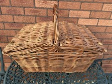 Vintage large wicker picnic - vintage,