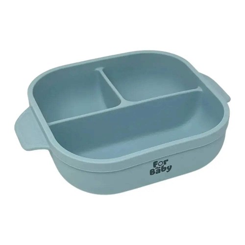 Square silicone baby - bowl, with