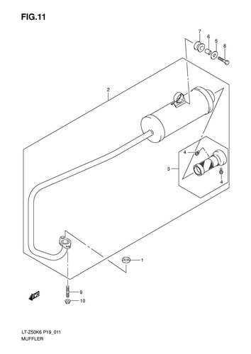 Suzuki genuine atv spacer - suzuki,