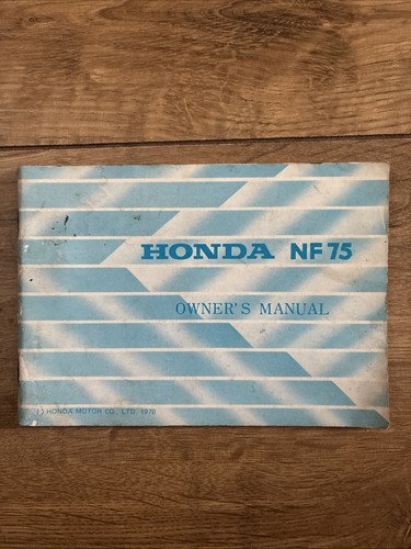 Vintage honda nf75 owners - honda,