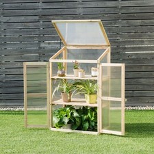 3-Tier Wooden Mini Greenhouse