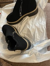 Orthopaedic Ankle Boots Black Size 4 Brand New - Suede 