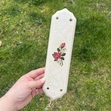 Vintage finger plate door push - vintage,