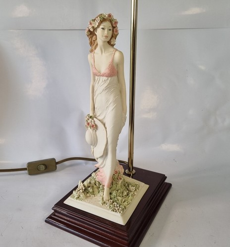 Vintage figurine lamp woman - figurine,