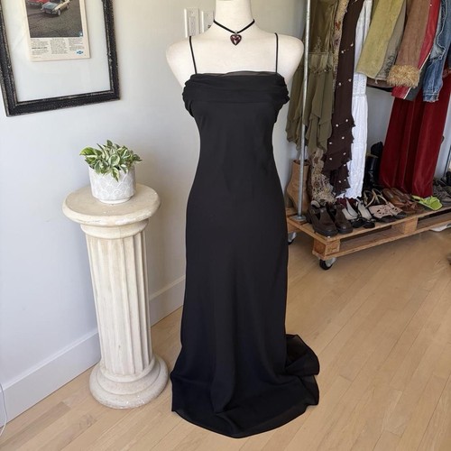Vintage long black formal - long,
