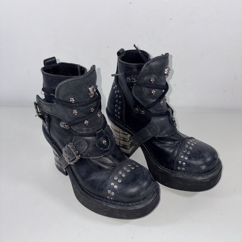 New rock reactor black leather - reactor,