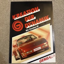 Gemballa PORSCHE 911 VERSION III Tuning Prospectus 4 Pages In German Text 