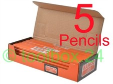 5 x Bahco HB Grade Joiners Pencils, Builders, Carpenters, Woodwork, Woodworking