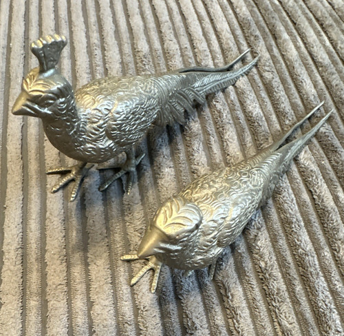 Pair metal pheasant - pair, bird