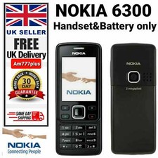  New Nokia 6300 Black Unlocked Camera Bluetooth Classic Mobile Phone +WARRANTY