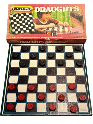 Vintage draughts set - set, spears
