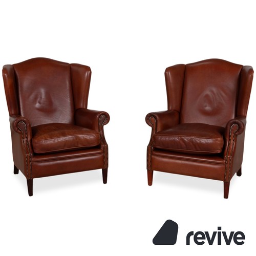 Chesterfield leather suite - chesterfield,