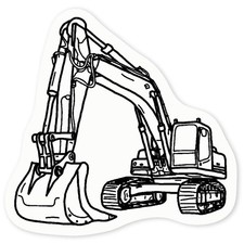 'Digger' Clear Sticker Decals (DC025350)