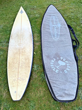 Fluid Juice 6'8 Surfboard Shortboard & Leash with Local Motion Bag