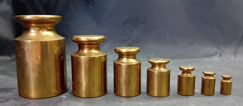 Set antique vintage brass - set,