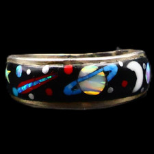 Sterling Silver Ring w/ Galaxy