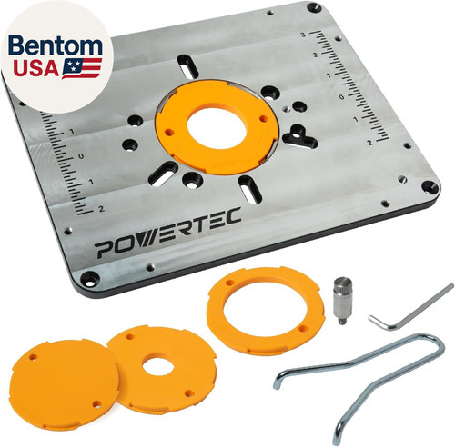 Aluminum router table insert - aluminum,