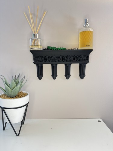 Gothic black roman wall shelf - gothic,