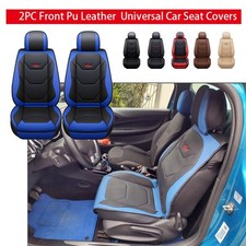 2X Front  PU Leather Seat