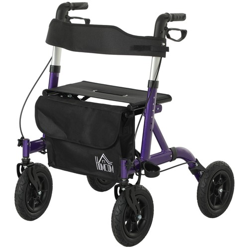Homcom rollator walker with - rollator,