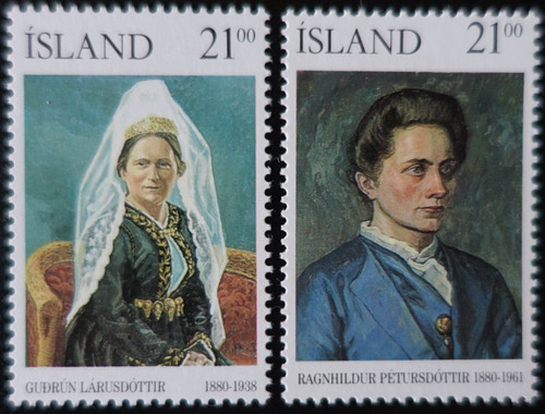 Iceland stamps gudrun - iceland,