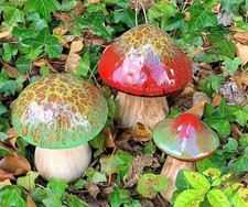 Garden Mushroom Ornaments Fairy Garden Toadstools Outdoor Decorations