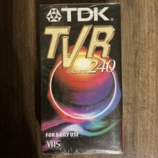 TDK TVR VHS Tapes Blank Video