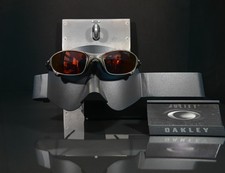 Oakley JULIET X-Metal (Darker Grey) Titanium Frame, Ruby Polar Lenses+Vault+Bag