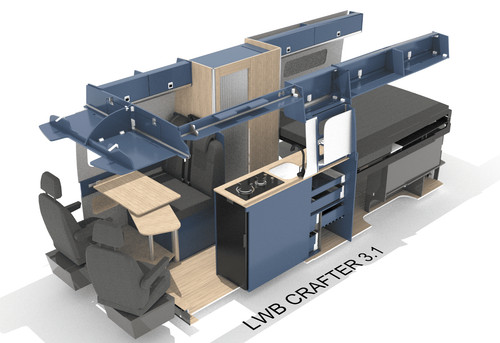 Camper van conversion flat - camper,