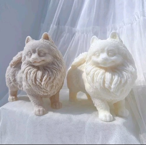 Large pomeranian soy candle - pomeranian,